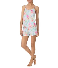 Tommy Bahama Floral Printed Sleeveless Scoop Neck Shorty Pajama Set