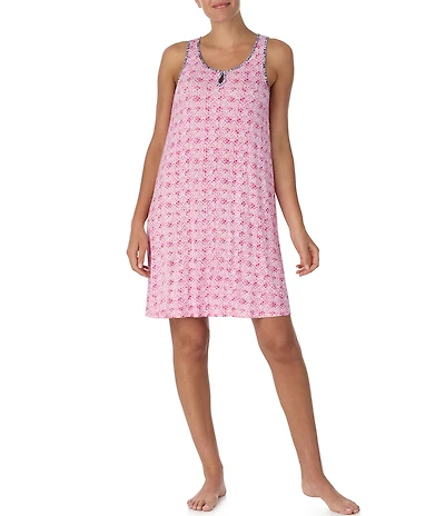 Tommy Bahama Printed Sleeveless V-Neck Jersey Knit Chemise