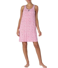 Tommy Bahama Printed Sleeveless V-Neck Jersey Knit Chemise