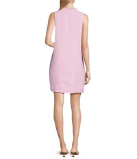 Tommy Bahama Ruffle Split V-Neck Sleeveless Side Pocket Dress