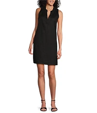 Tommy Bahama Ruffle Split V-Neck Sleeveless Side Pocket Dress