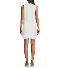 Tommy Bahama Ruffle Split V-Neck Sleeveless Side Pocket Dress