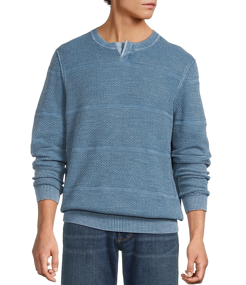 Tommy Bahama Saltwater Textured Abaco Crewneck Pullover