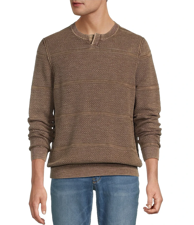 Tommy Bahama Saltwater Textured Abaco Crewneck Pullover