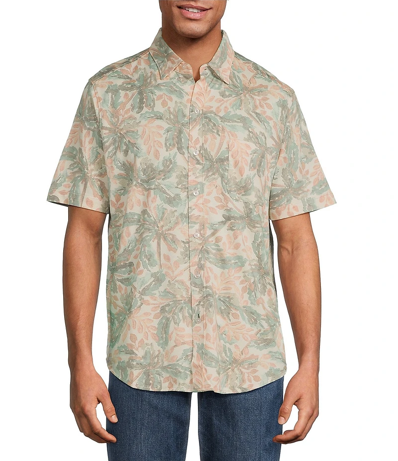 Tommy Bahama San Lucio Sea Shade Short Sleeve Woven Shirt