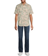 Tommy Bahama San Lucio Sea Shade Short Sleeve Woven Shirt