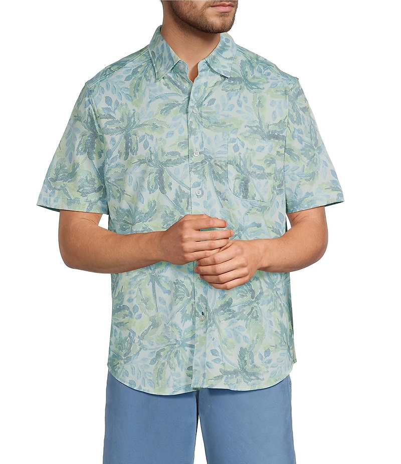 Tommy Bahama San Lucio Sea Shade Short Sleeve Woven Shirt