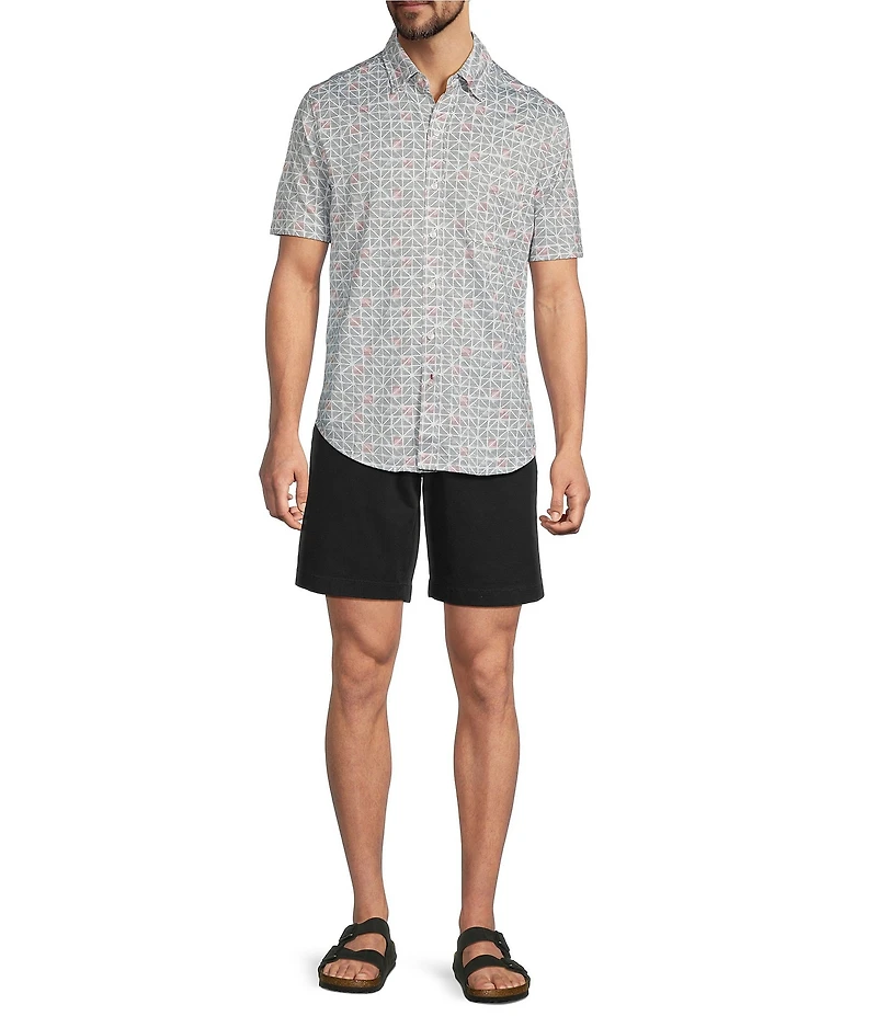 Tommy Bahama San Lucio Sol Geo Short Sleeve Woven Shirt