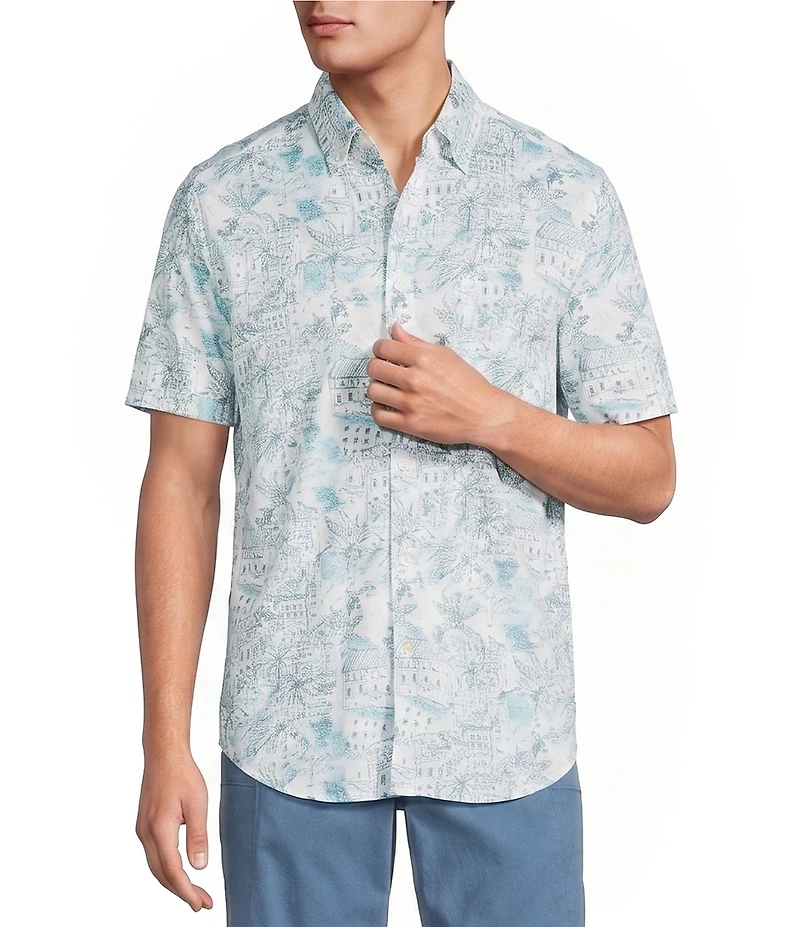 Tommy Bahama San Lucio Tides Villa Vista Short Sleeve Woven Shirt