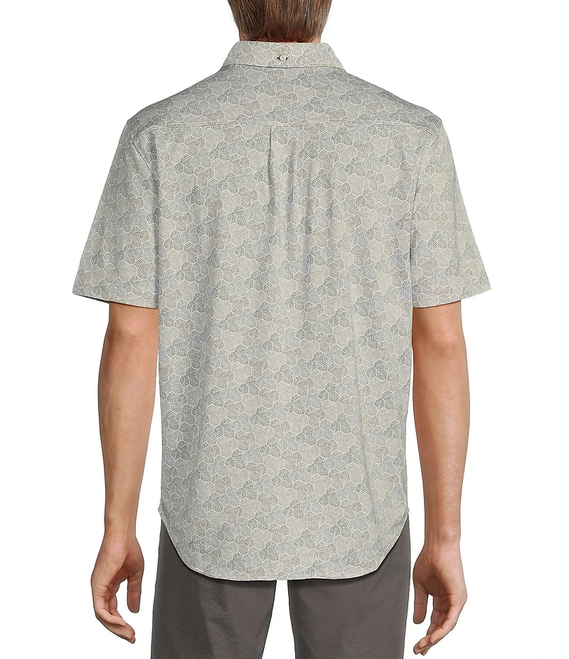 Tommy Bahama San Lucio Tri Leaf Geo Short Sleeve Woven Shirt