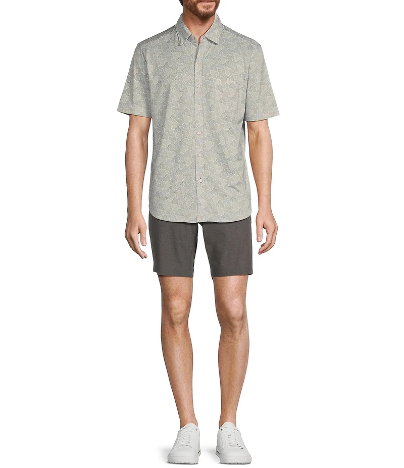 Tommy Bahama San Lucio Tri Leaf Geo Short Sleeve Woven Shirt
