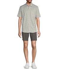 Tommy Bahama San Lucio Tri Leaf Geo Short Sleeve Woven Shirt