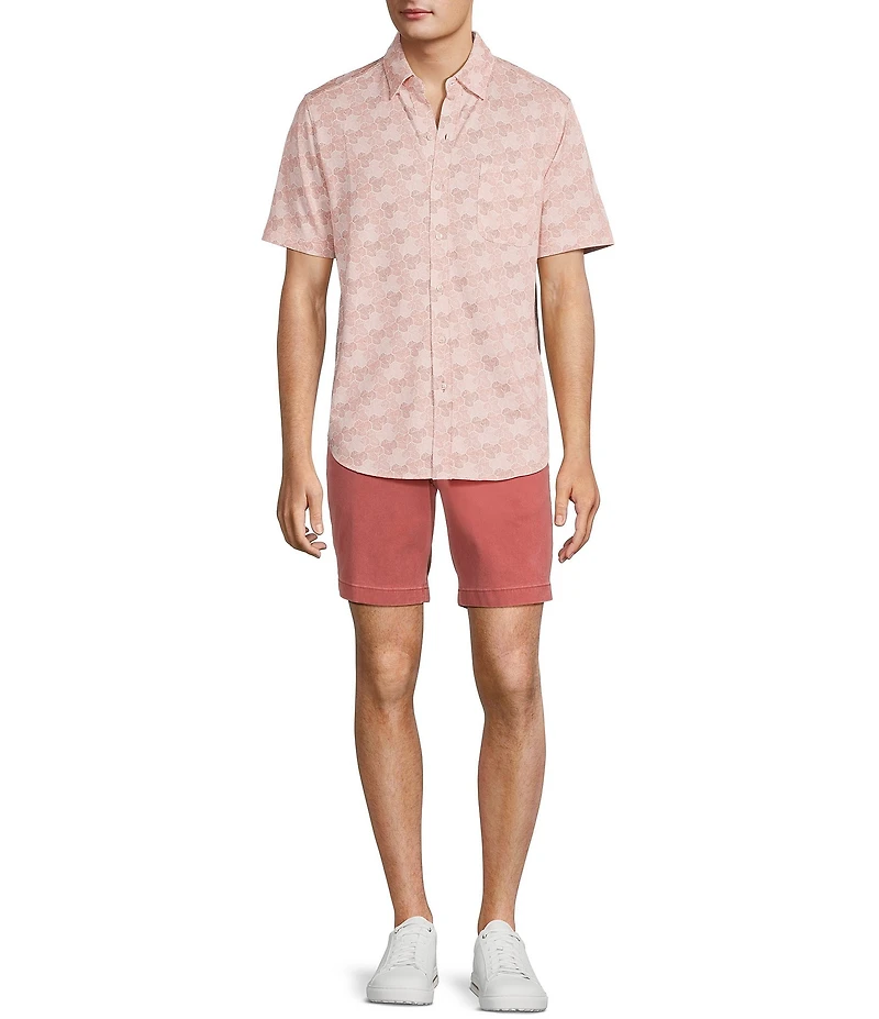 Tommy Bahama San Lucio Tri Leaf Geo Short Sleeve Woven Shirt