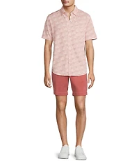 Tommy Bahama San Lucio Tri Leaf Geo Short Sleeve Woven Shirt