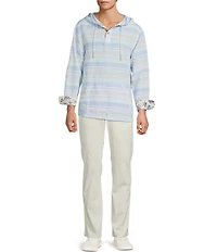 Tommy Bahama Sand Linen Los Bellos Stripe Baja Hoodie