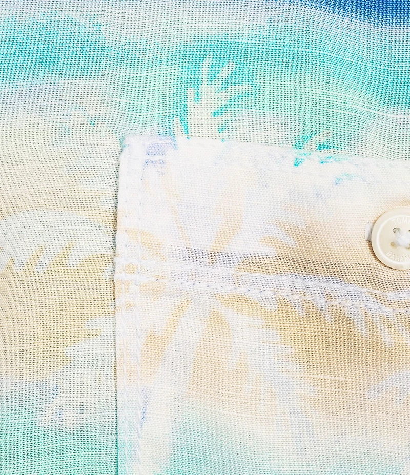 Tommy Bahama Sand Linen Palma Batik Short Sleeve Woven Shirt