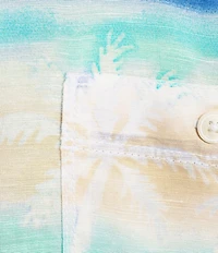 Tommy Bahama Sand Linen Palma Batik Short Sleeve Woven Shirt