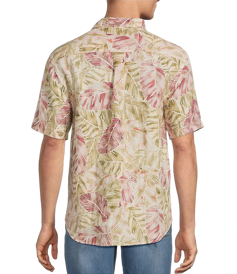 Tommy Bahama Sand Linen Villa Nueva Vines Short Sleeve Woven Shirt