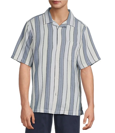 Tommy Bahama Santorini Stripe Short Sleeve Woven Shirt