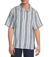 Tommy Bahama Santorini Stripe Short Sleeve Woven Shirt