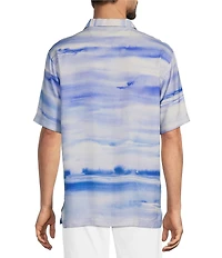 Tommy Bahama Sapphire Shores Artist Series Short Sleeve Woven Camp Shirt