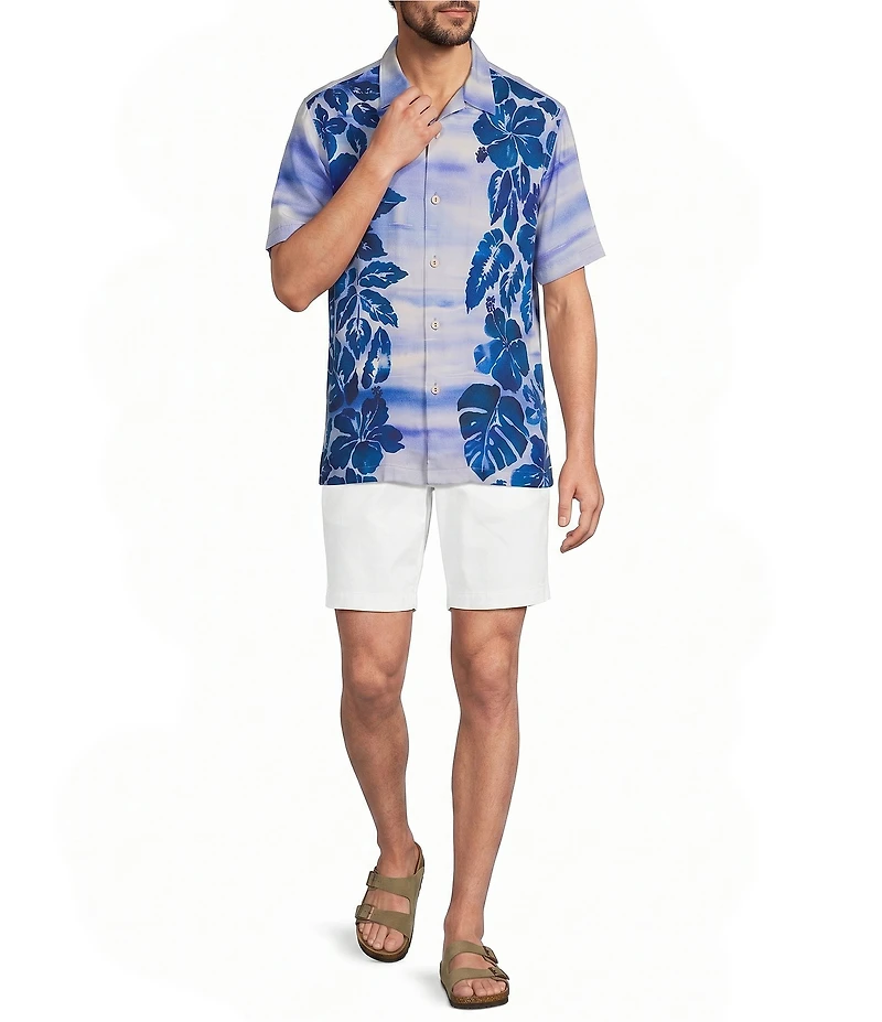 Tommy Bahama Sapphire Shores Artist Series Short Sleeve Woven Camp Shirt