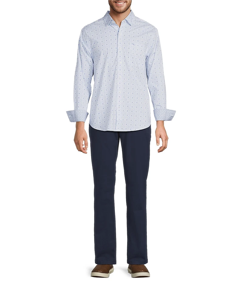 Tommy Bahama Sarasota Stretch Island Medallion Long Sleeve Woven Shirt