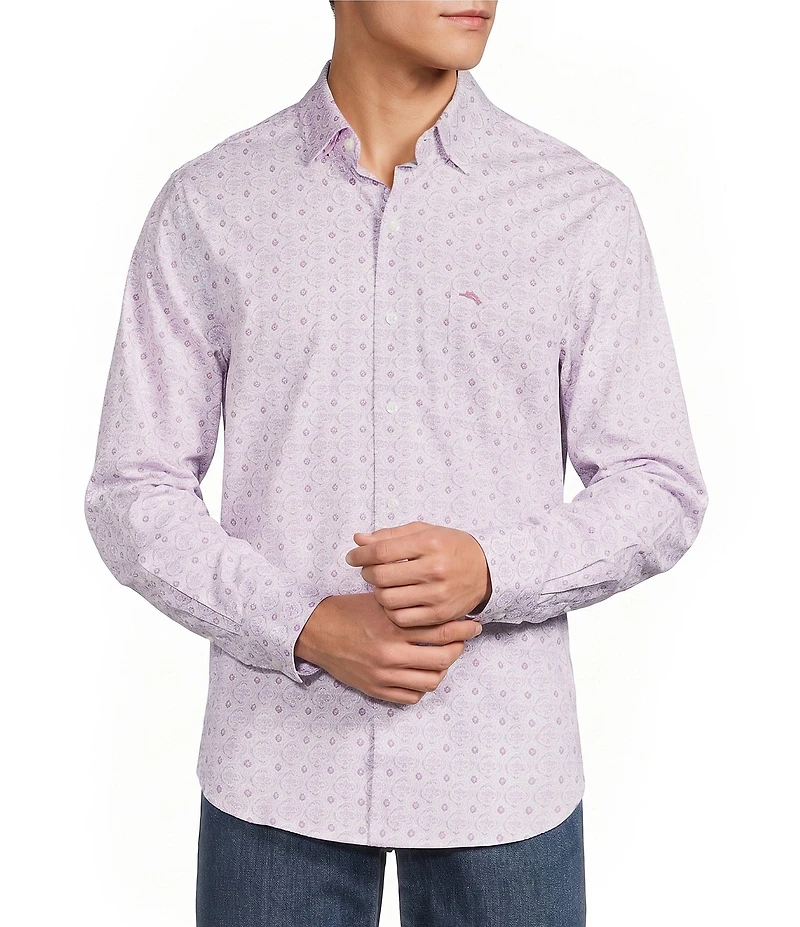 Tommy Bahama Sarasota Stretch Island Medallion Long Sleeve Woven Shirt