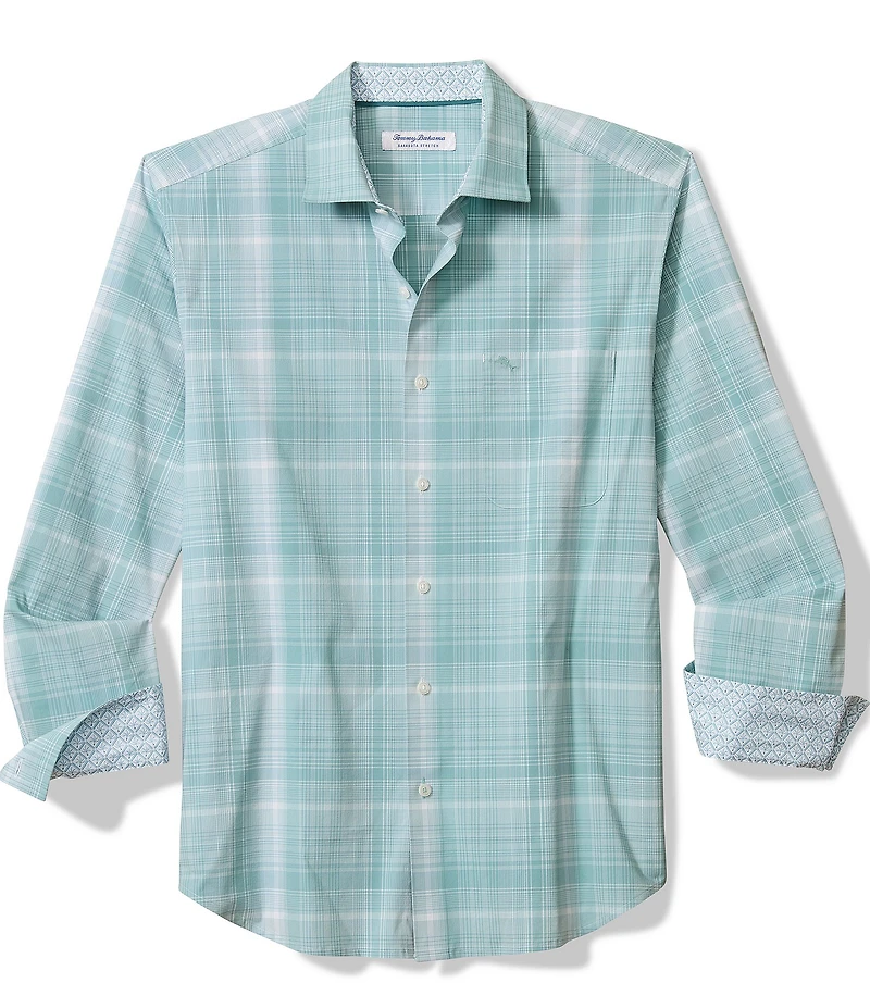 Tommy Bahama Sarasota Stretch La Cumbre Plaid Long Sleeve Woven Shirt