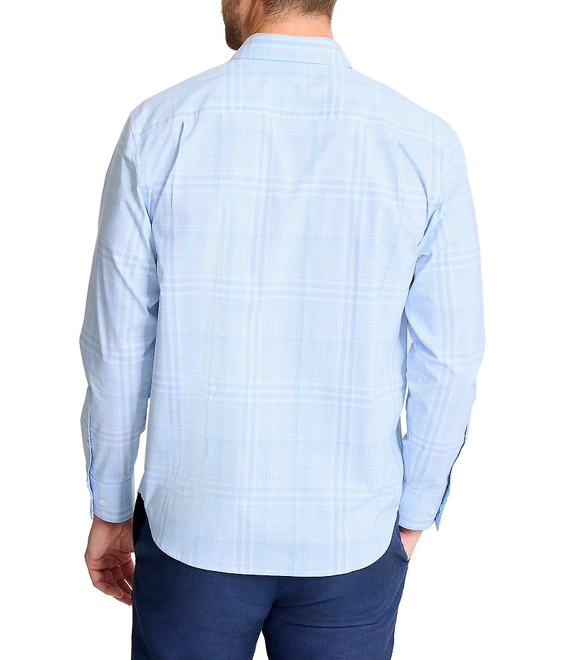 Tommy Bahama Sarasota Stretch Porto Plaid Long Sleeve Woven Shirt