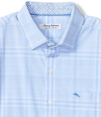 Tommy Bahama Sarasota Stretch Porto Plaid Long Sleeve Woven Shirt