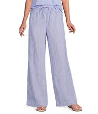 Tommy Bahama Sea Salt Coordinating Chambray Pink Stripe Easy Pants