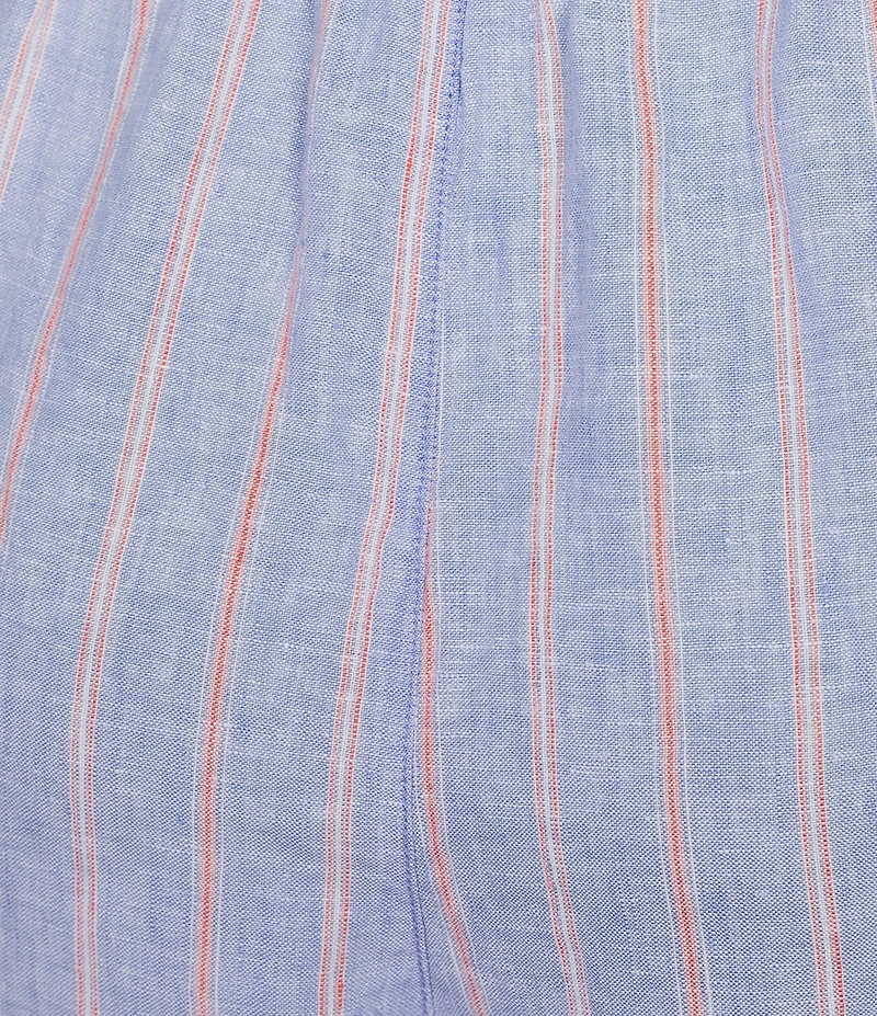 Tommy Bahama Sea Salt Coordinating Chambray Pink Stripe Easy Pants