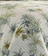 Tommy Bahama Serenity Palms Printed Cotton Reversible Quilt