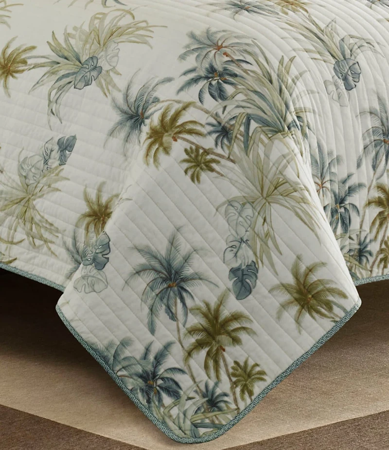 Tommy Bahama Serenity Palms Printed Cotton Reversible Quilt