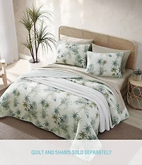 Tommy Bahama Serenity Palms Printed Cotton Reversible Quilt