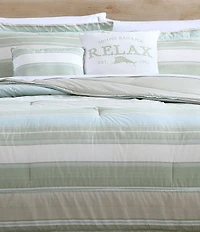 Tommy Bahama Serenity Reversible Comforter & Sham Bonus Set
