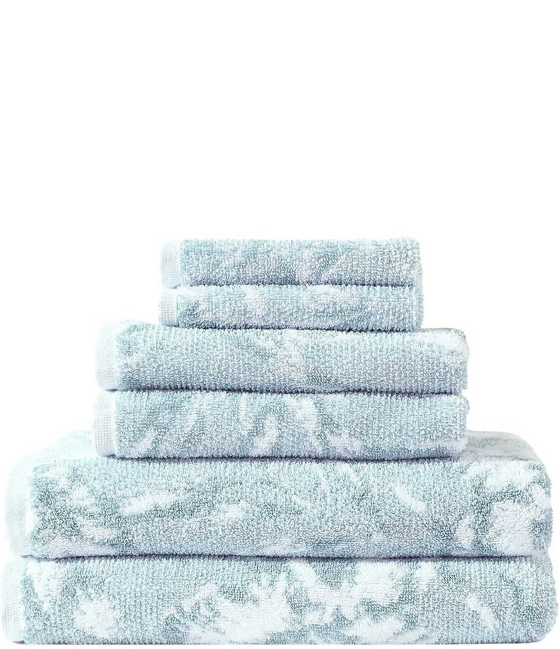 Tommy Bahama Shadow Hibiscus Cotton Terry 6-Piece Towel Set