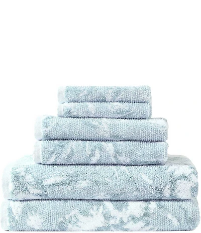 Tommy Bahama Shadow Hibiscus Cotton Terry 6-Piece Towel Set