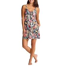 Tommy Bahama Shell Sands V-Neck Spa Dress Swim Cover-Up