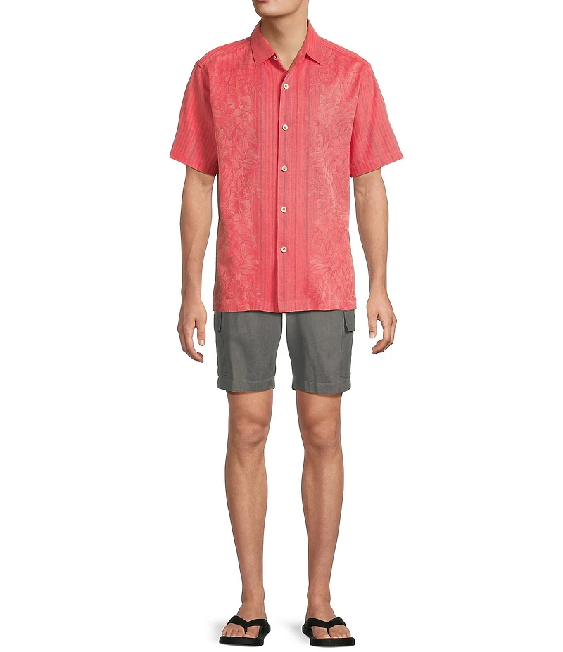 Tommy Bahama Short Sleeve Maui Border Woven Shirt