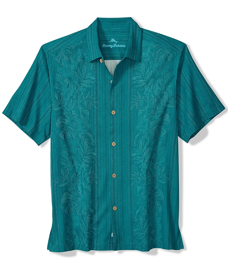 Tommy Bahama Short Sleeve Maui Border Woven Shirt