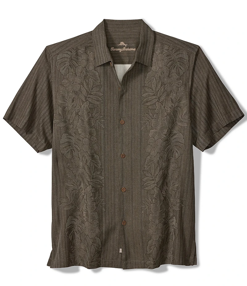 Tommy Bahama Short Sleeve Maui Border Woven Shirt