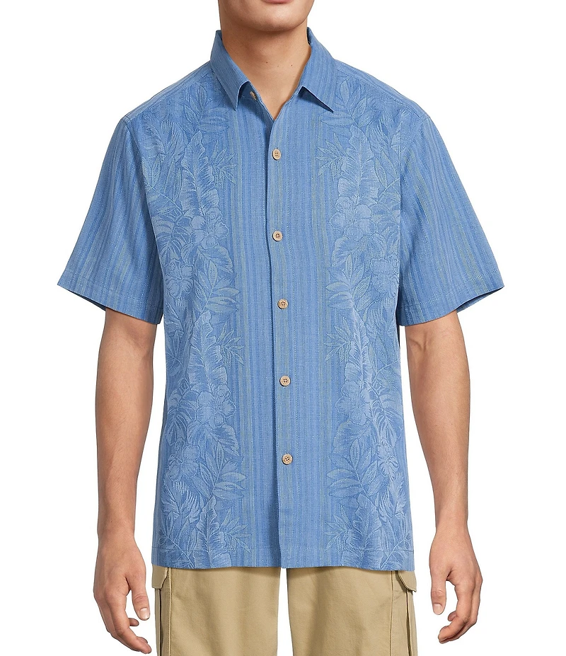 Tommy Bahama Short Sleeve Maui Border Woven Shirt