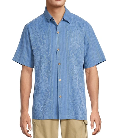 Tommy Bahama Short Sleeve Maui Border Woven Shirt