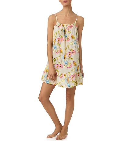 Tommy Bahama Sleeveless Scoop Neck Woven Floral Print Chemise