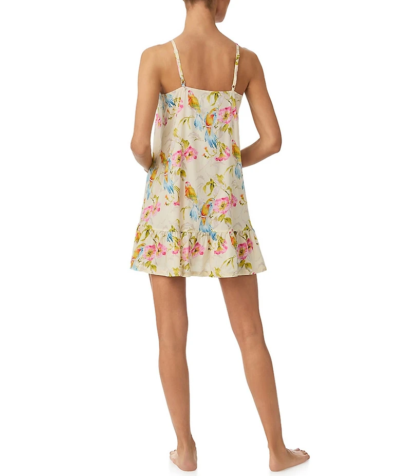 Tommy Bahama Sleeveless Scoop Neck Woven Floral Print Chemise
