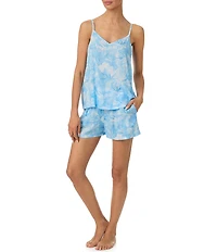 Tommy Bahama Sleeveless V-Neck Woven Challis Floral Print Shorty Pajama Set