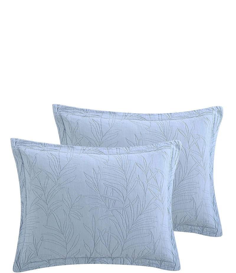 Tommy Bahama Solid Costa Sera Cotton Quilted Shams