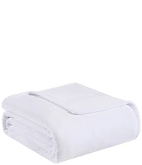 Tommy Bahama Solid Ultra-Soft Plush Fleece Bed Blanket